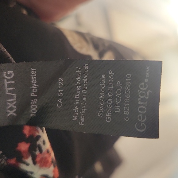 Women's George Plus Size  Floral Blouse - Size XXL - Picture 8 of 9